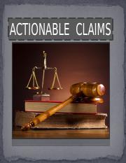 actionable claim